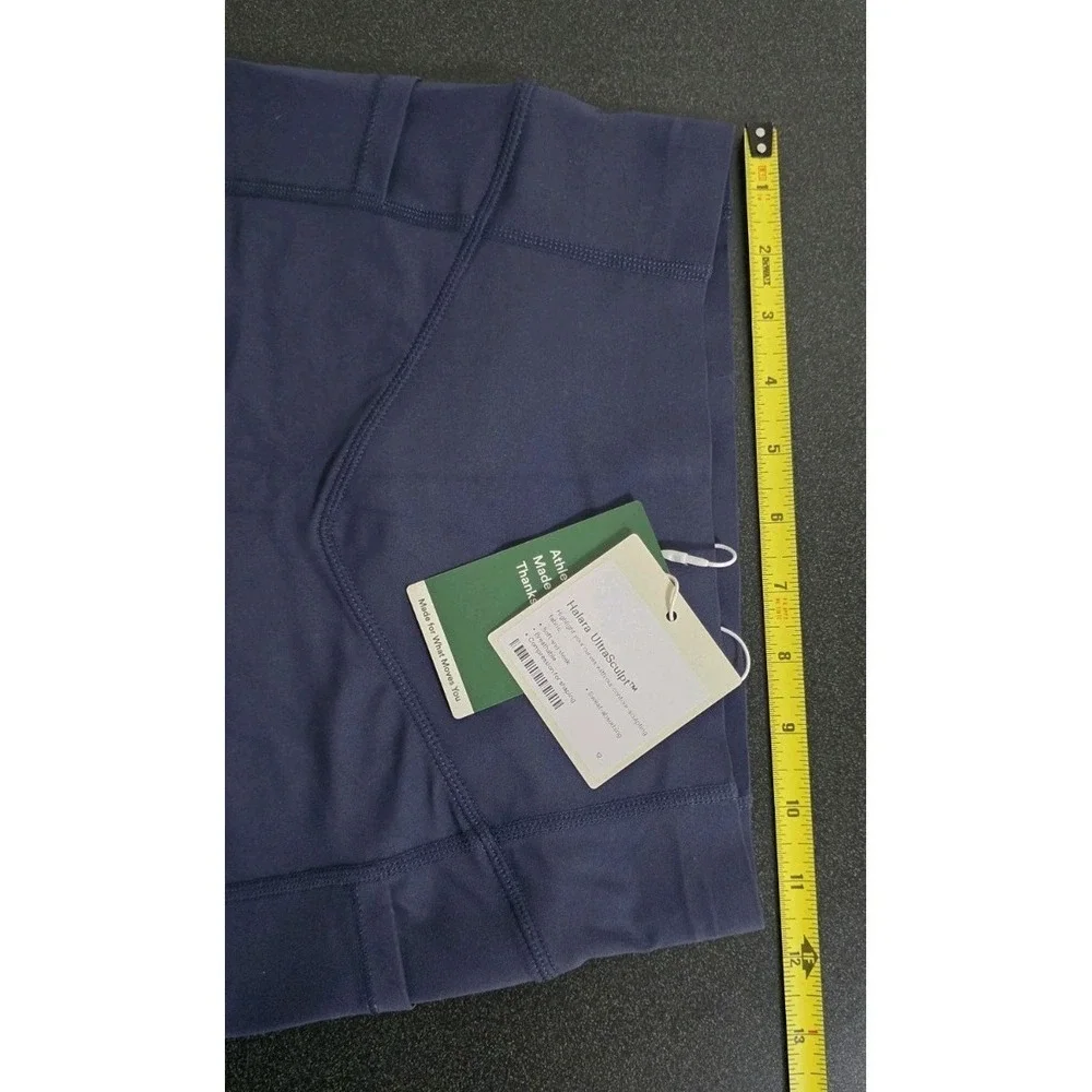 NWT Halara Navy Bike Shorts Athletic Pockets Cinch‎ Booty Lift Ultrasculpt S 3in